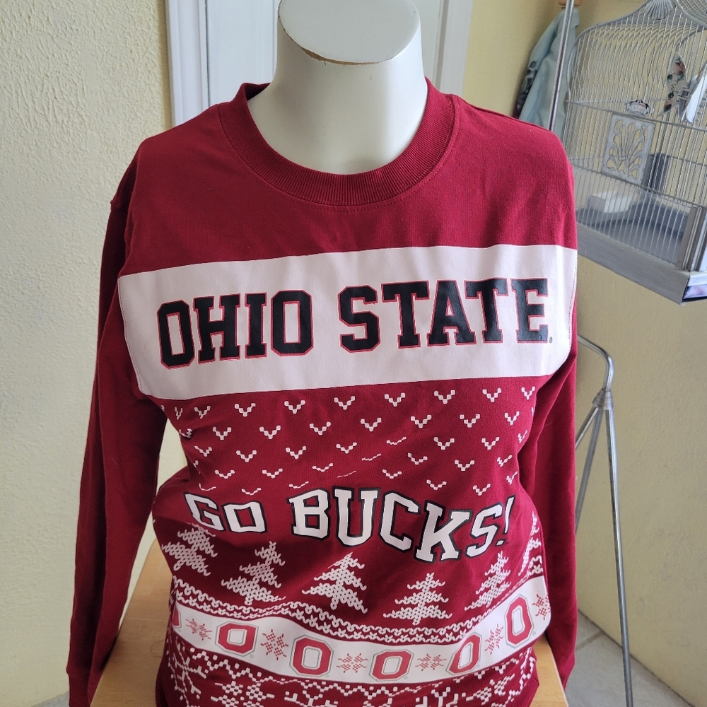 Recycled Karma University Ohio State Red Sweater